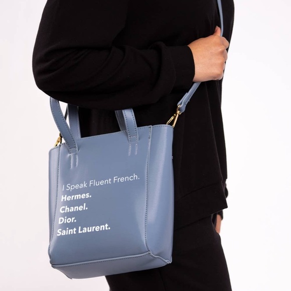 BECKY BUCKET BAG- Fluent French (Denim Blue) - Picture 2 of 3